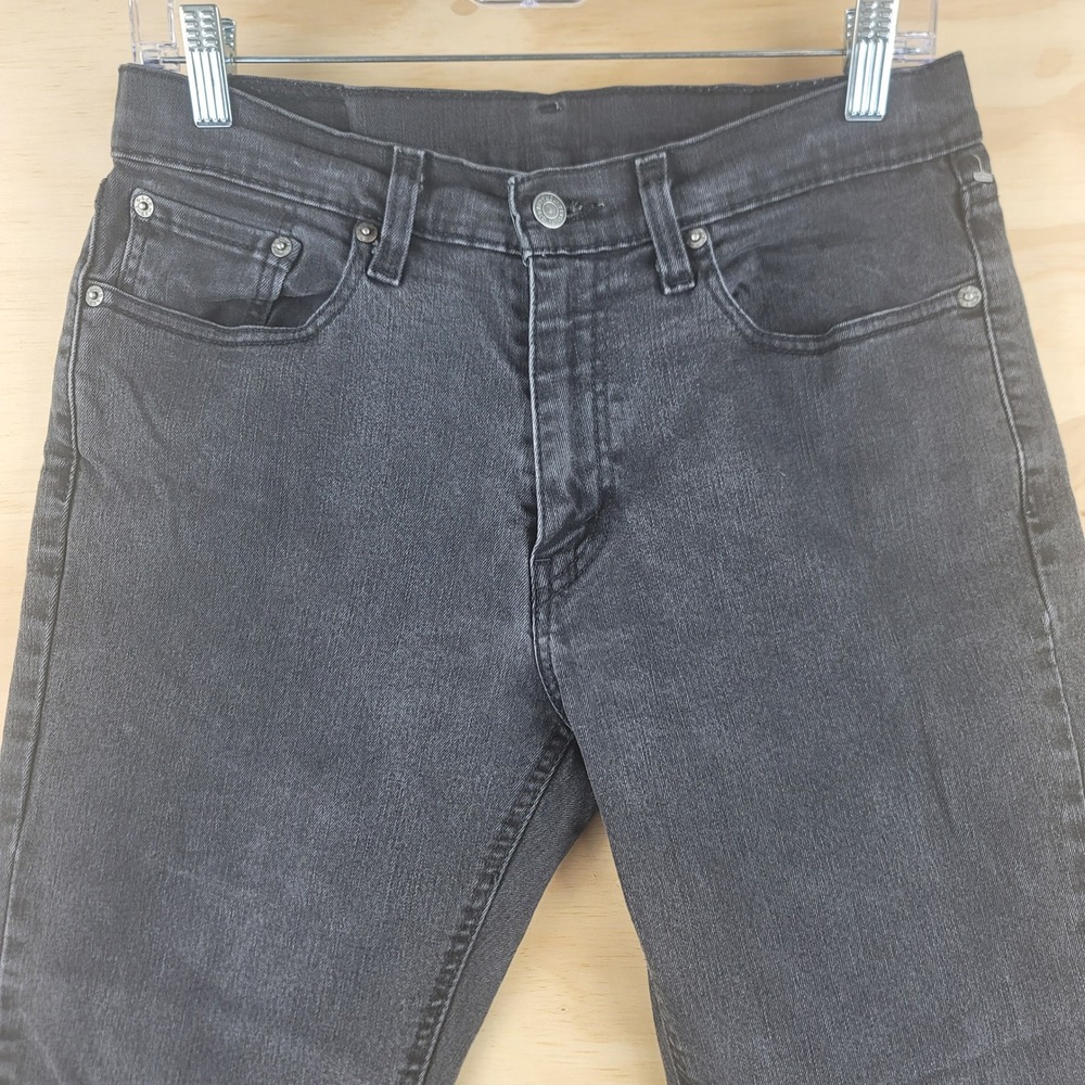 Levis 531 Jeans Mens 32x28 Black Athletic Slim Fit Stretch Denim Preppy - Picture 6 of 8